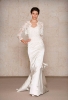 Сватбена рокля прибрана тип русалка с дантелен корсет  Oscar de la Renta Есен 2011