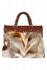 Голяма чанта от кожа с косъм Miu Miu Есен-Зима 2011