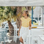 Блуза в жълто лято 2018