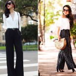 широк черен панталон 2019