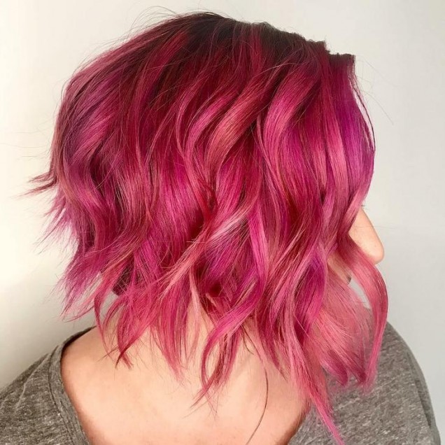 бонбонено розова коса