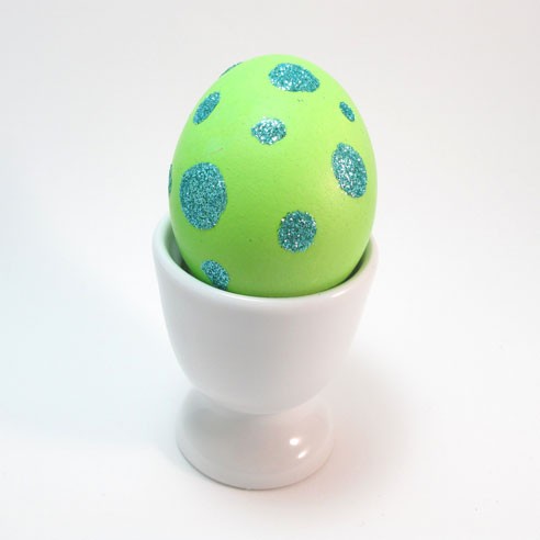 Зелени яйца декорация