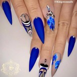 турско син маникюр