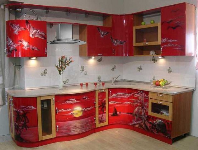 червена кухня