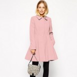 палто в нежно розово