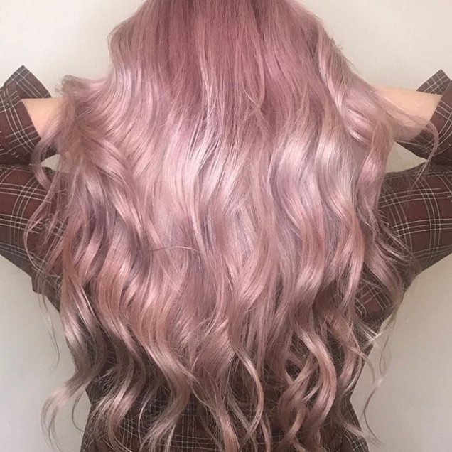 розова коса