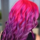 Модерен лилав цвят за коса