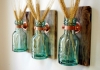 декорация със стъклени бутилки