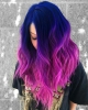 лилава коса с цикламено