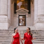 модерни червени рокли
