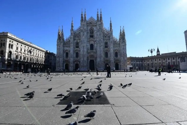 Катедралата в Милано след коронавируса