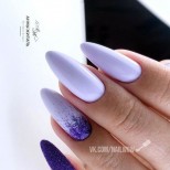 маникюр в лавандулово