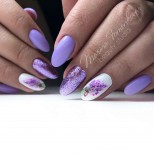 маникюр лавандулов 