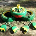 идеи за градината от гуми