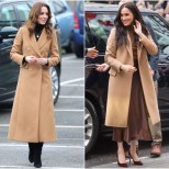 Меган и Кейт дълго палто