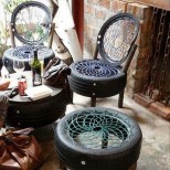 мебели от стари гуми