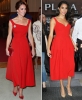 Меган и Кейт червена рокля