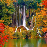 Плитвички езера Хърватска есен