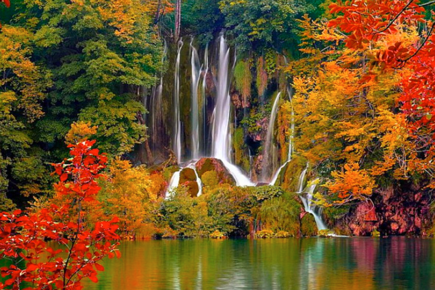 Плитвички езера Хърватска есен