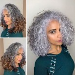 Прическа сива коса нова тенденция 