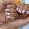 Късите нокти са хит тази пролет - украси ги с цветя и комплиментите ще завалят! Много идеи (Снимки):