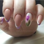 двоен френч с цветя