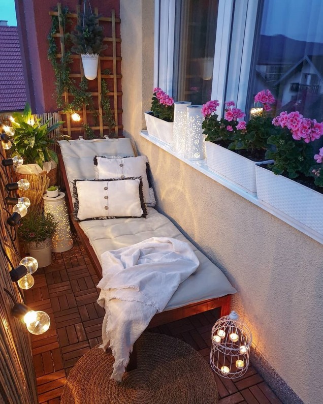 романтичен дизайн балкон