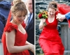 червена булчинска рокля