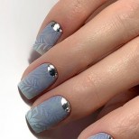 декоративен къс маникюр есен