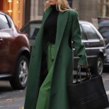 модерно зелено палто