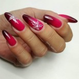 коледен омбре маникюр