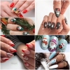 Дядо Коледа върху ноктите: 20 вълшебни идеи за допълване на празничен дизайн