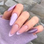 матов лавандулов френч