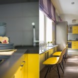 жълта кухня в панелка