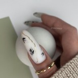 комбиниран есенен маникюр дълъг