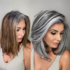 Прически с дължина до раменете за сива коса: 14 идеи, които подчертават естествеността (СНИМКИ)