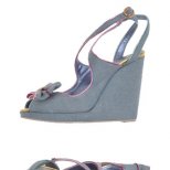 Дънкови сандали на цяла платформа Viktor and Rolf