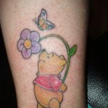 Цветна татуировка с Мечо Пух