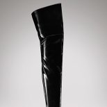 Ботуши до средата на бедрото от черна лачена кожа Gucci Есен-Зима 2011