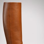 Кафяви кожени ботуши равни Gucci Есен-Зима 2011