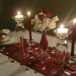 Украса за вечеря на свещи на Свети Валентин