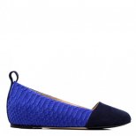 Равни обувки тип пантофки 2 цвята - синьо и индиго - Chrissie Morris пролет-лято 2012