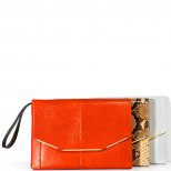 Чанта с форма плик оранжева кожа Lanvin Пролет-Лято 2012