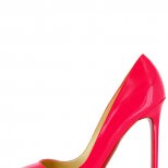 Лачени остри обувки на висок ток в розово Christian Louboutin Пролет-Лято 2012