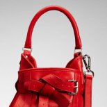 Ярко червена чанта с декоративни каишки Thakoon Зима 2011/2012
