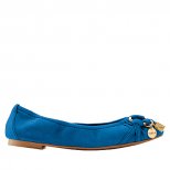 Сини велурени обувки равни Furla Пролет-Лято 2012