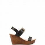 Сандали с цяла платформа и черни кожени каишки Zara Пролет-Лято 2012