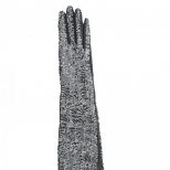 Много дълги ръкавици с ефектна повърхност в бяло и черно Nina Ricci есен-зима 2011