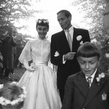 Одри Хепбърн през 1954 с Мел Ферър