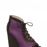 Мрежести обувки с отворени пръсти и връзки на цяла платформа Jimmy Choo пролет-лято 2012